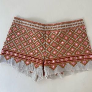 Free People Embroidered Shorts Size 4